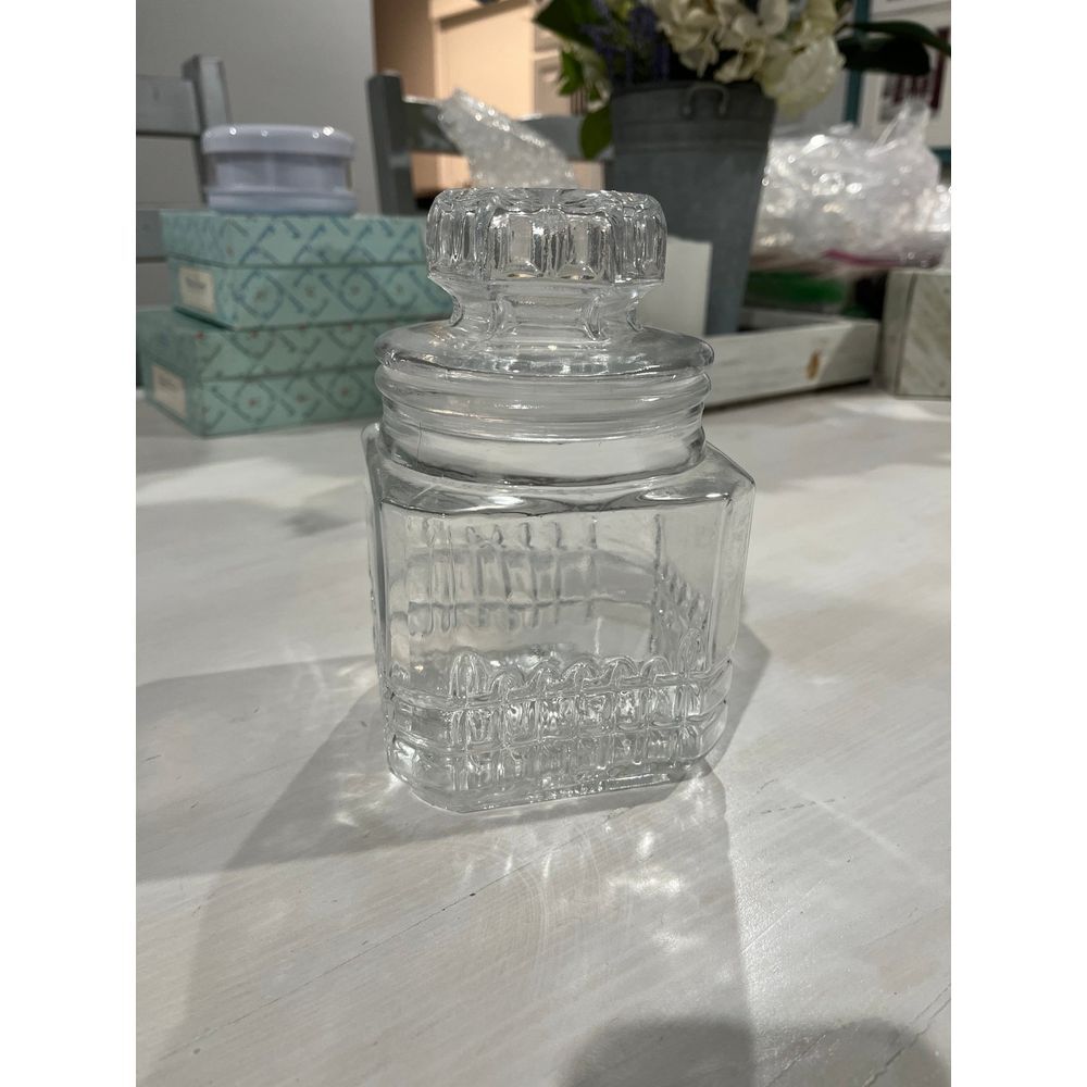 KOEZE Glass container canister with lid